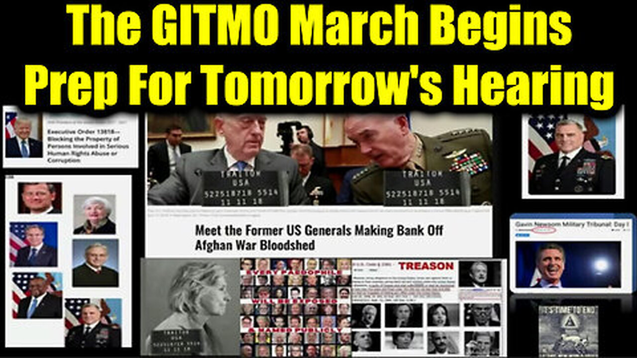 Big Arrest - The GITMO March Begins - Prep For Tomorrow's Hearing