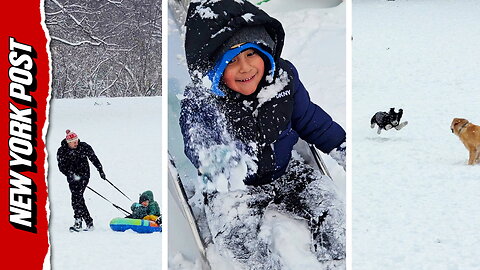 Snow might slow travel, but it can't keep these New Yorkers down