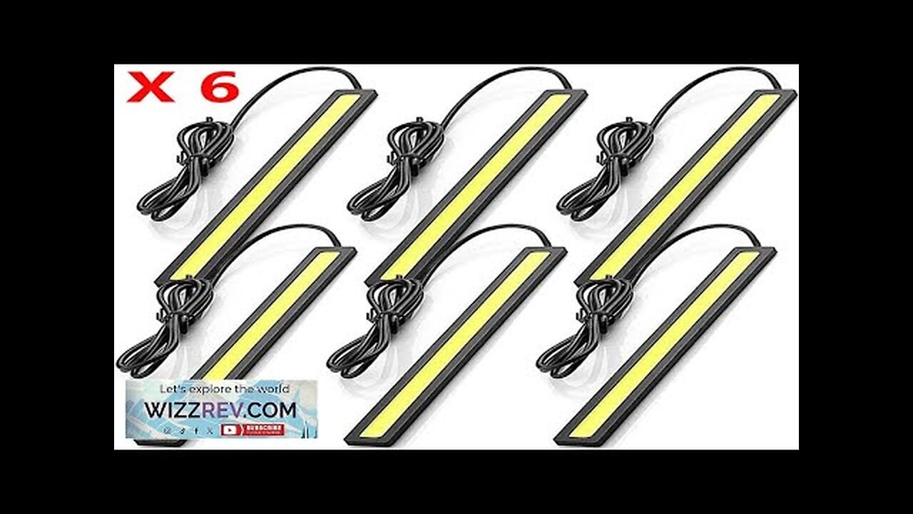 6 pieces Super Bright 17cm LED COB Fog Daytime Running Light Waterproof Review