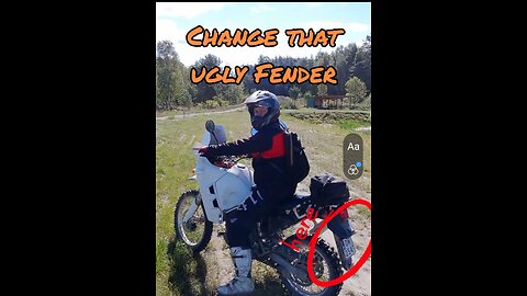 KLR 650 better rear Fender