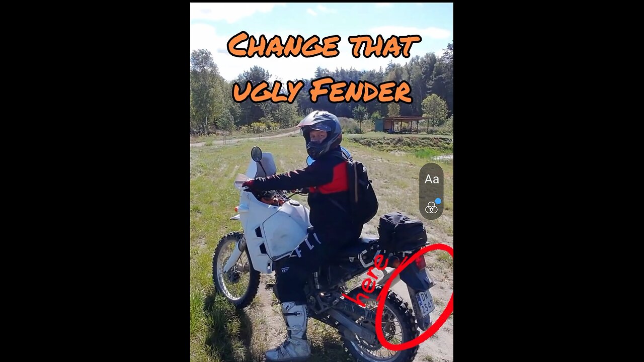 KLR 650 better rear Fender