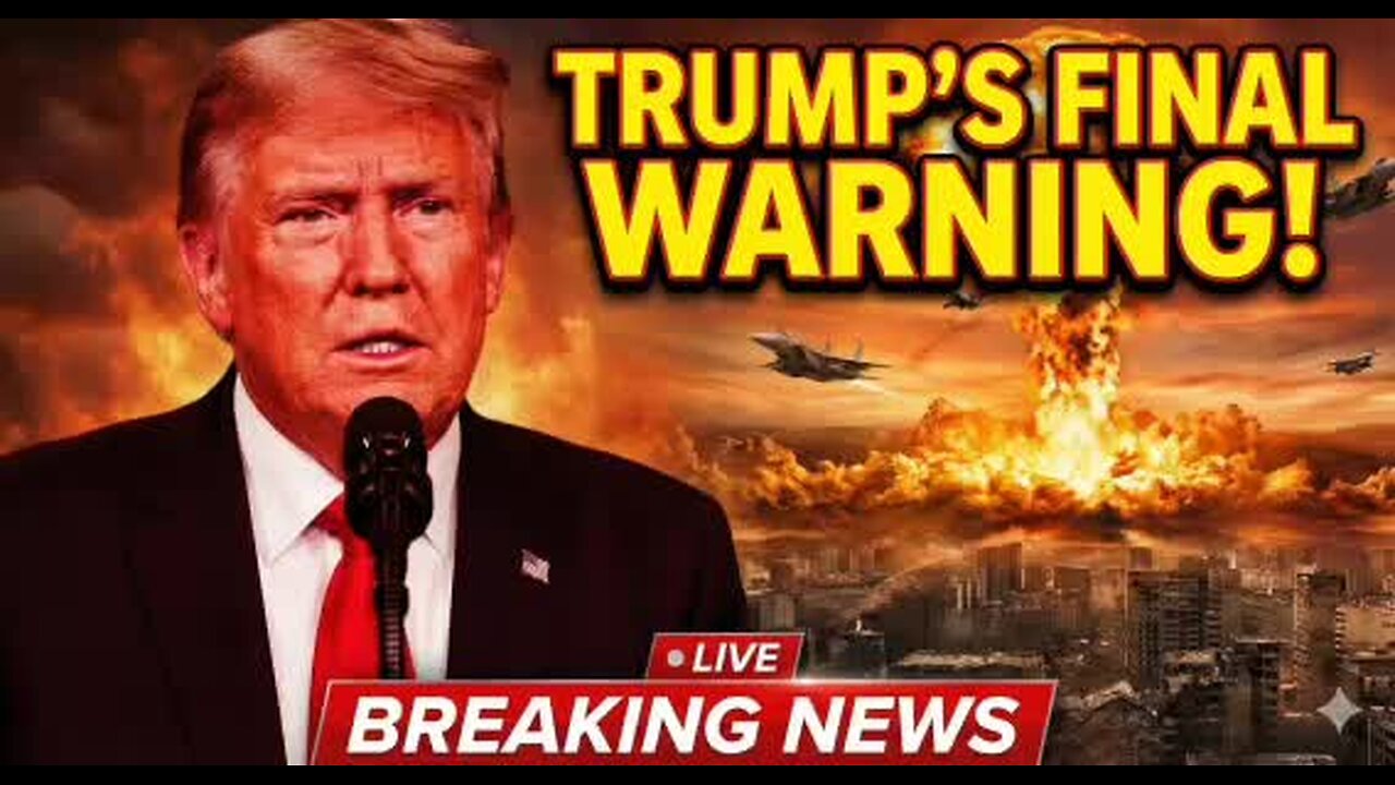 World War 3 Alert: Trump’s STUNNING Nuclear Warning Shocks Europe & Middle East | FULL Trump Speech