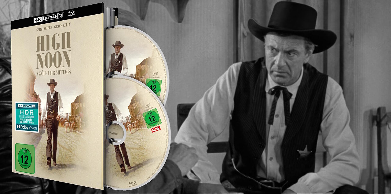 High Noon [4K UHD & Blu ray Mediabook] Starring Gary Cooper & Grace Kelly