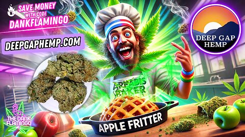 Trying Apple Fritter Reserve from Deep Gap Hemp! The Dank Flamingo Review!!