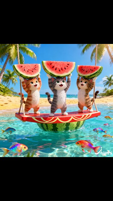 Funny Pandas & Watermelon Summer Adventures! 🐾🍉 | Cute Pandas Playing with Watermelons!