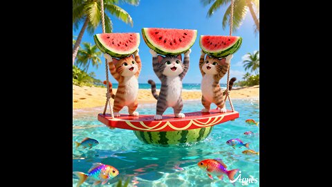 Funny Pandas & Watermelon Summer Adventures! 🐾🍉 | Cute Pandas Playing with Watermelons!