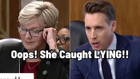 Biden's Energy Sec. Starts Shaking After Josh Hawley Exposes Her LIES About Hidden Stocks Trading!