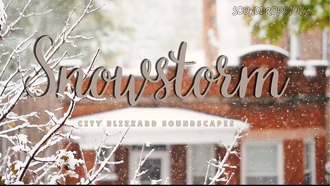 2 Hours Urban Snowstorm - City Blizzard Soundscapes
