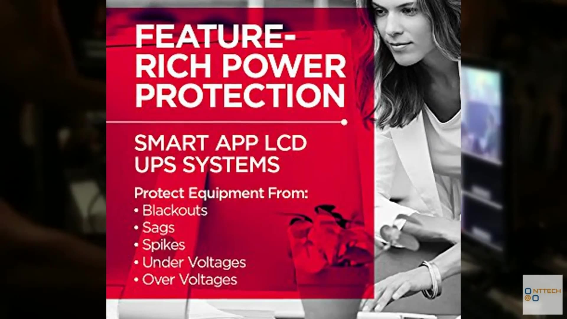 CyberPower OR1500LCDRT2U Smart App LCD UPS System, 1500VA/900W, 8 Outlets, AVR,