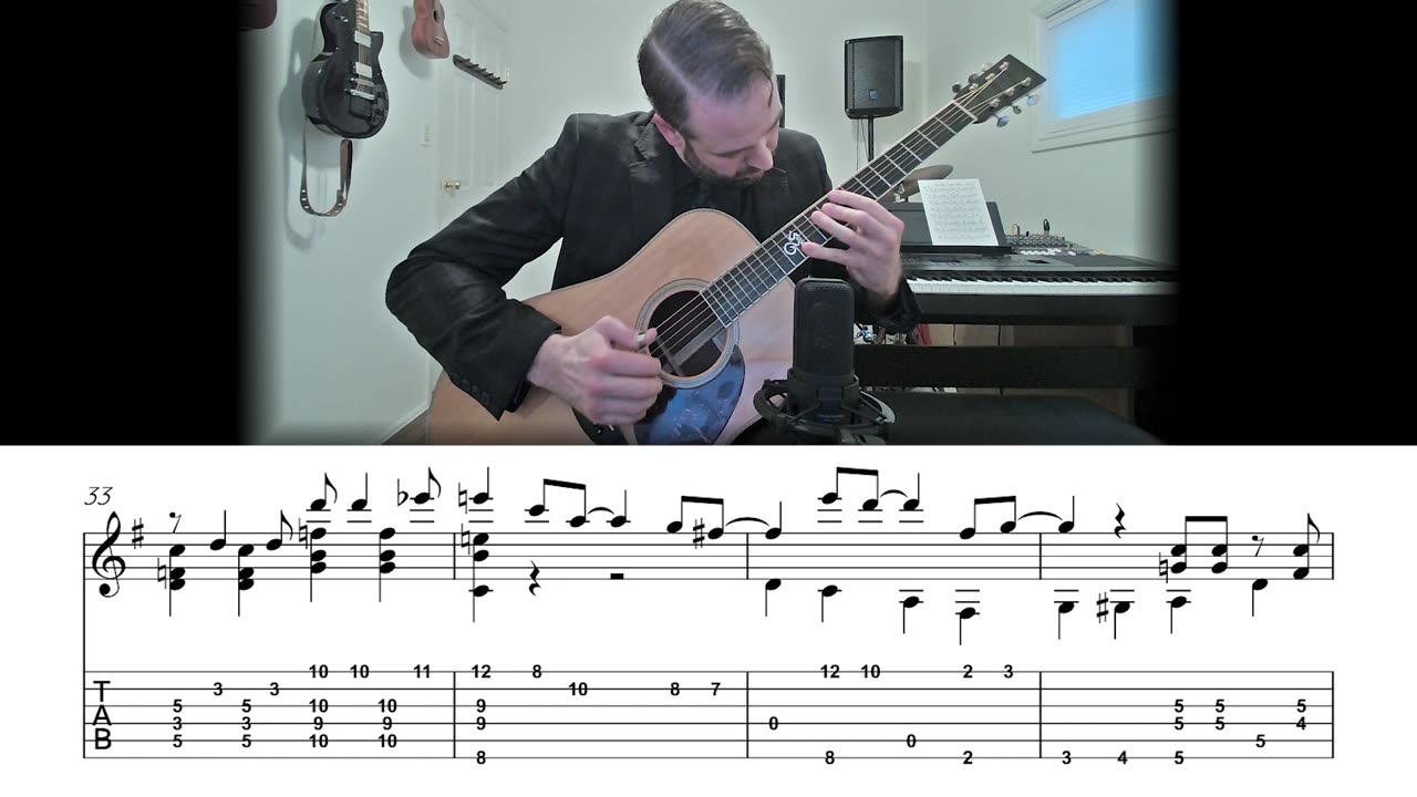 It's Only a Paper Moon - Fingerstyle Jazz Guitar Lesson (Sheet Music + TAB)