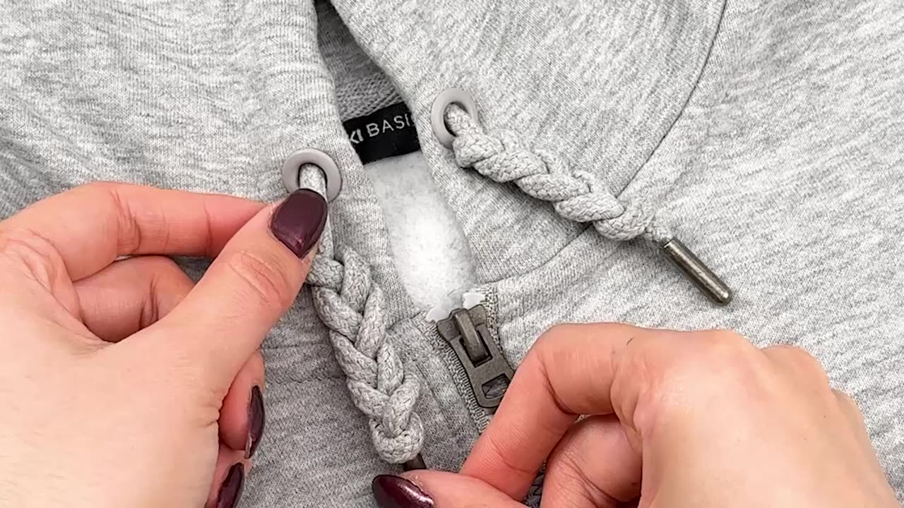 A fun twist for hoodie strings