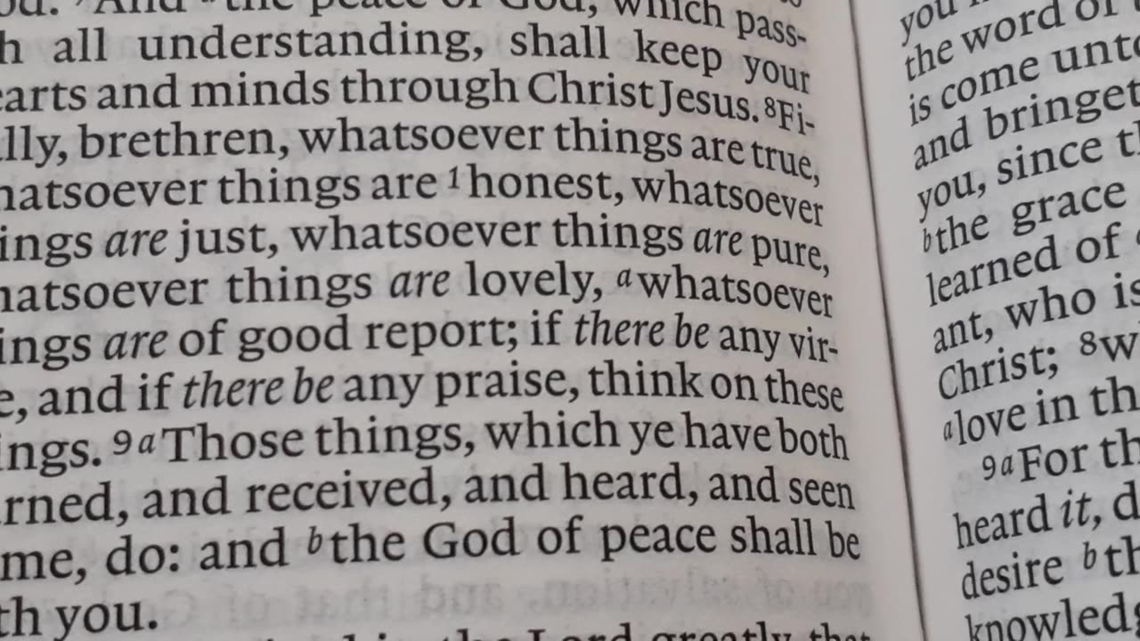 Onward: Philippians 4:4-9.