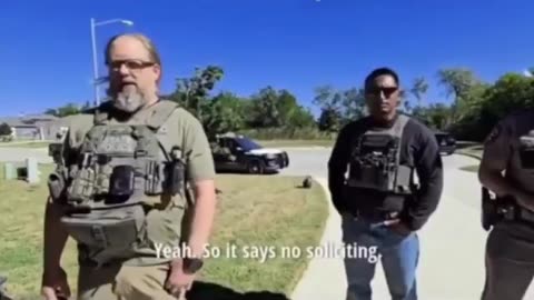 Veteran gets police at door for free speech about "them"