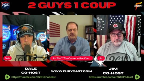 Jim Pfaff on 2 GUYS 1 COUP PODCAST: Charlie Kirk Assassination & Left's Violence | Sep 15, 2025