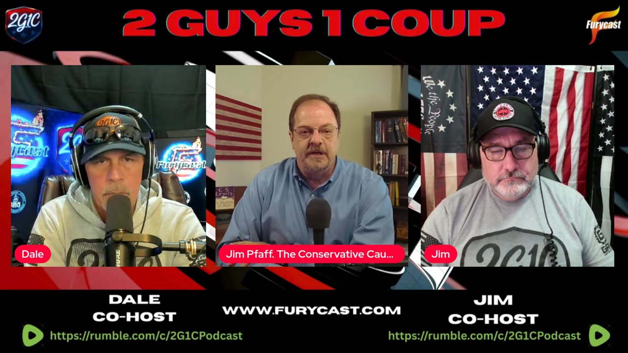 Jim Pfaff on 2 GUYS 1 COUP PODCAST: Charlie Kirk Assassination & Left's Violence | Sep 15, 2025