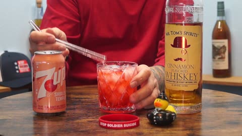 Stephan Armes - Mr Tom's Spirits Cinnamon Whiskey & 7-Up Shirley Temple Pomegranate Cherry Soda