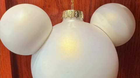 Disney Parks Mickey Mouse Shape White Ornament #shorts