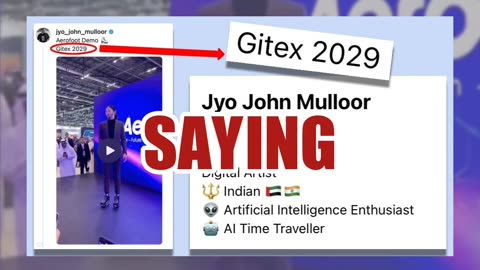 Fact Check: AI Video Of Aerofoot Flying Shoes Demo At Gitex Does NOT Show Real Events