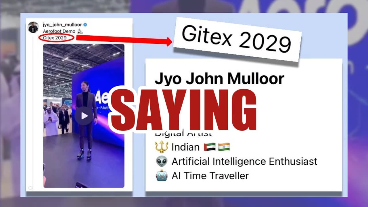 Fact Check: AI Video Of Aerofoot Flying Shoes Demo At Gitex Does NOT Show Real Events