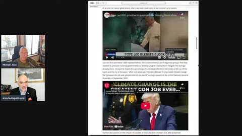 Pope Leo Attacks Trumps and his Administration Before Blessing a Block of Ice Terminator Arnie.