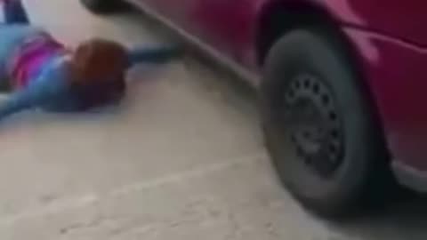 Black Woman high on drugs acting like a animal humping the streets in a sex crazed frenzy!