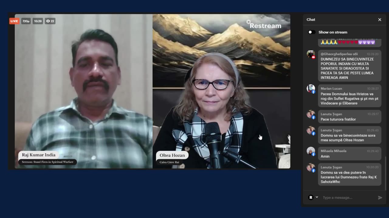 RAJ KUMAR -STAND FIRM IN SPIRITUAL WARFARE/TARE ÎN LUPTA SPIRITUALĂ- EPH 6:11 A FOST LIVE NOV 6, 25