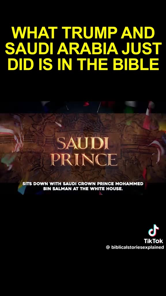 WHAT TRUMP AND SAUDI ARABIA JUST DID IS IN THE BIBLE