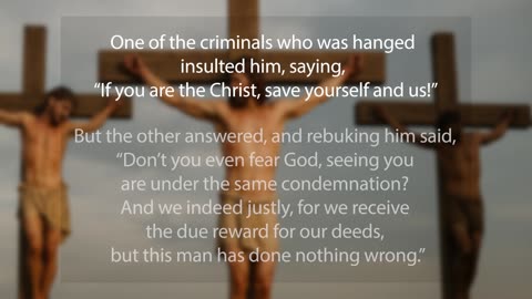 Remember Me (inspired by Luke 23:39-43 - the thief on the cross)