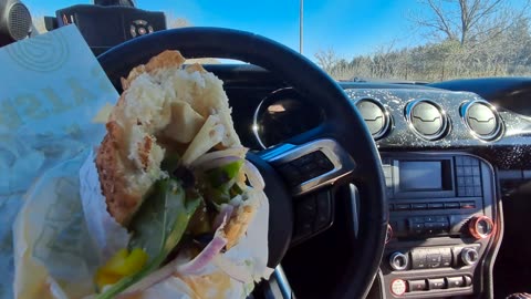 ...me...subway sandwich...my 5.0 #mustang #mustanggt Chillin...