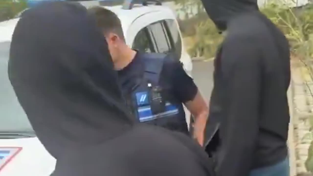 Africans attack police