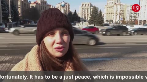Kyiv Residents Protest U.S.-Russia Talks in Riyadh Excluding Ukraine