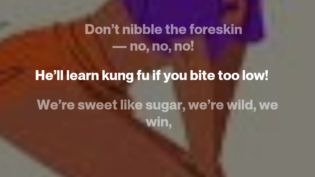 Don't nibble the foreskin