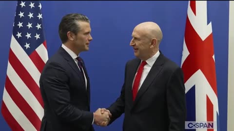 Secretary Hegseth and British Defense Secretary John Healey Meet at NATO Headquarters