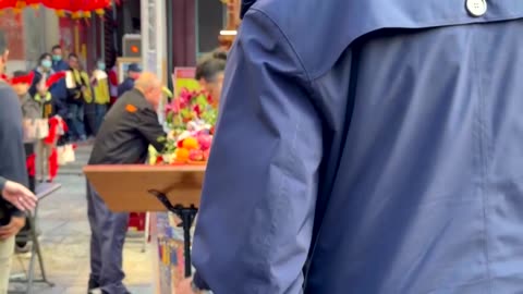 Temple official vomits on Taiwan president at Lunar New Year event