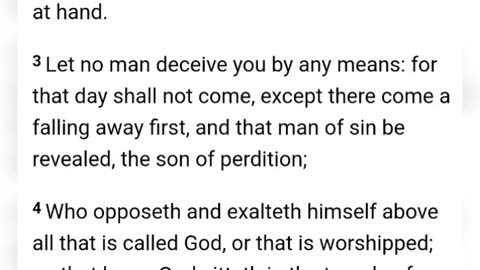 "That ye be not soon shaken in mind, or be troubled, neither by spirit, nor by word"