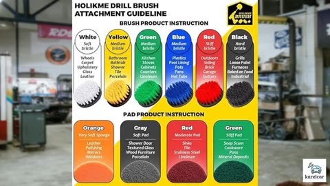 Holikme 40 Piece Drill Brush Attachment Set