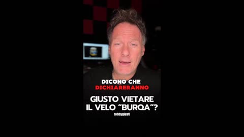 Robby Giusti - GIUSTO VIETARE IL BURQA (VELO) in Italia?… (25.01.25)