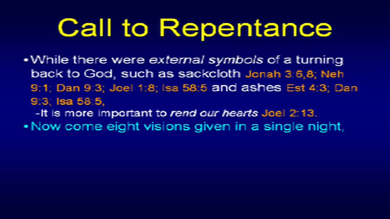 Zechariah by Chuck Missler Lesson 1