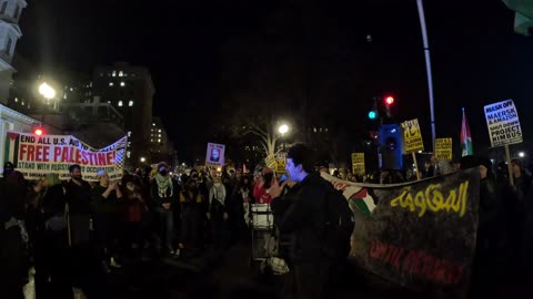 The PSL protests against zionists Netanyahu/Trump outside the White House.