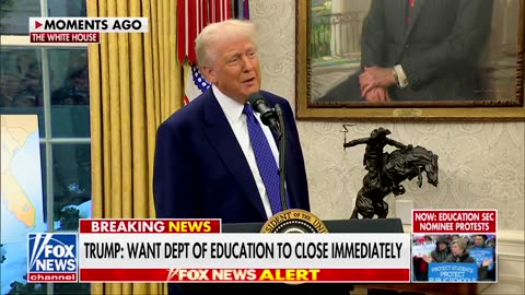 President Trump says the Department of Education is a big con job