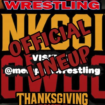 OFFICIAL LINEUP for tomorrow !! Memphis Wrestling !