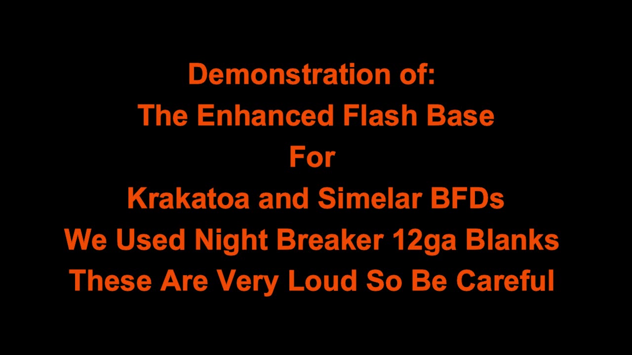 Flash Enhancing Base for 12ga BFDs/ Flash Bang Simulators