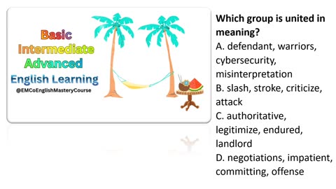 Advanced American English Quiz; Lesson 4; Part 4;