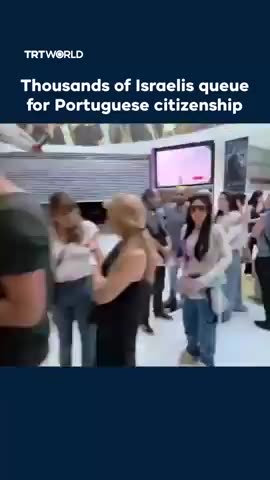 Israelis are lining up outside the Portuguese Embassy to apply for Portuguese citizenship