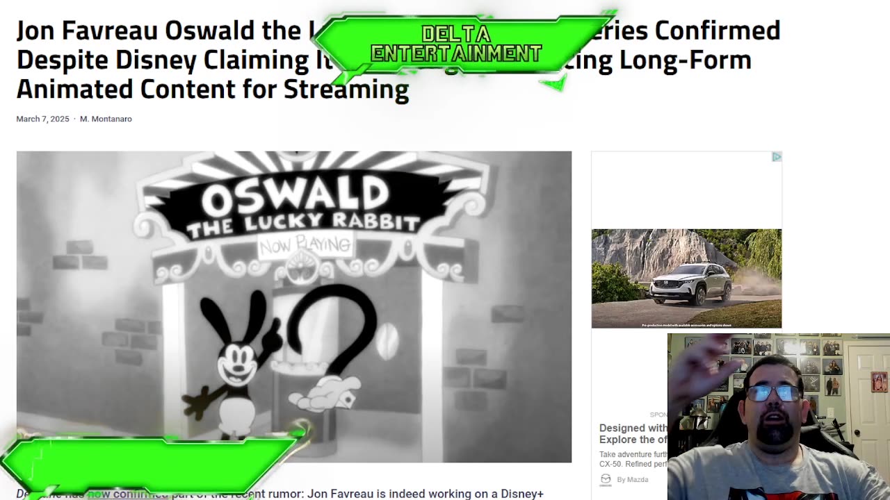 Jon Favreau Approved To Produce Oswald The Lucky Rabbit Show