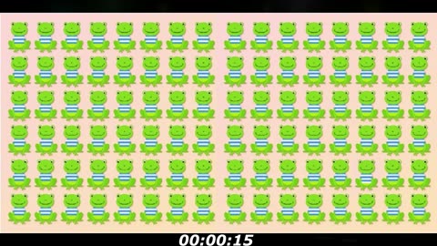 Frog puzzle: There's a single frog with a little long t-shirt, too easy right?