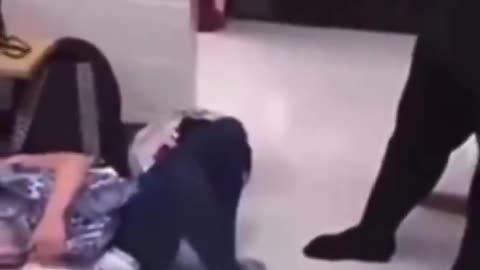 sheboon megro beats small WHITE girl viciously