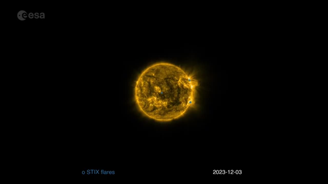 3 years of Solar Orbiter imagery of the sun time-lapsed with flares sonified