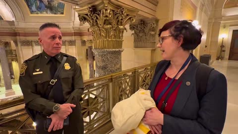 Greg Bovino schools leftist Minnesota rep (longer)