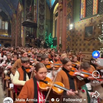 Christmas in polish catholic church : Small Army of Janosik : mountain people